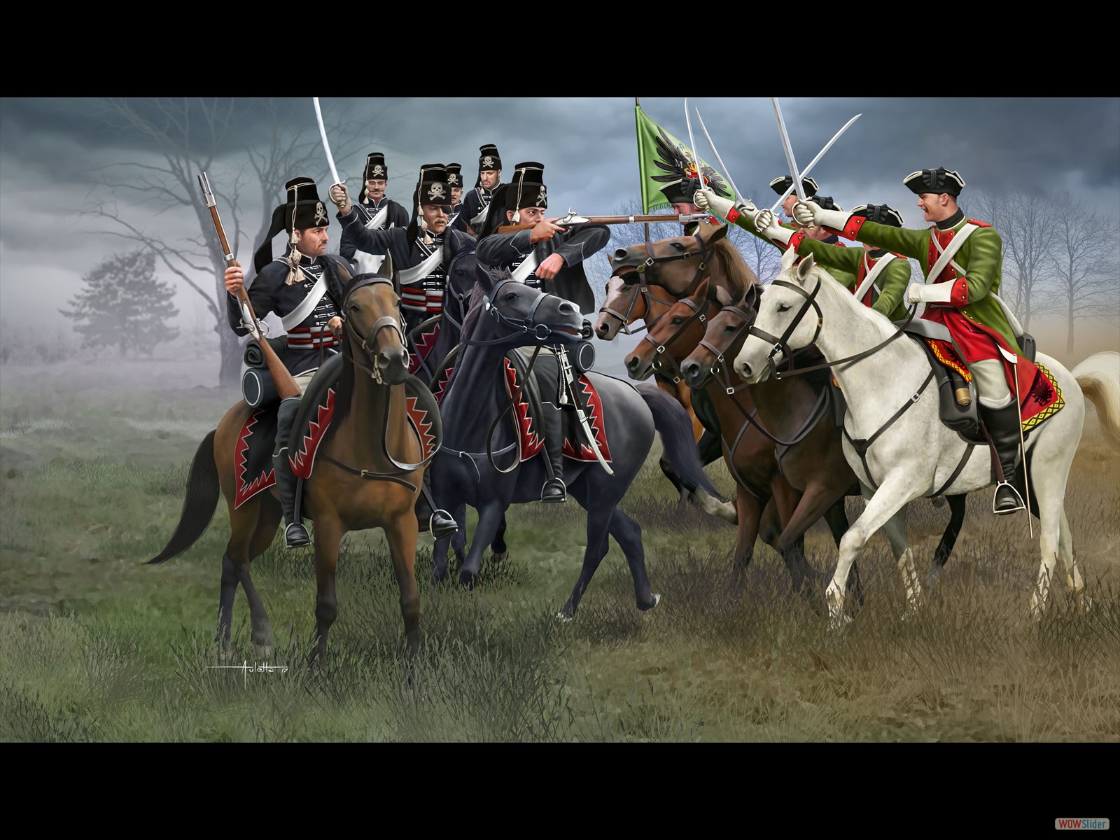 Dragoons vs Hussars